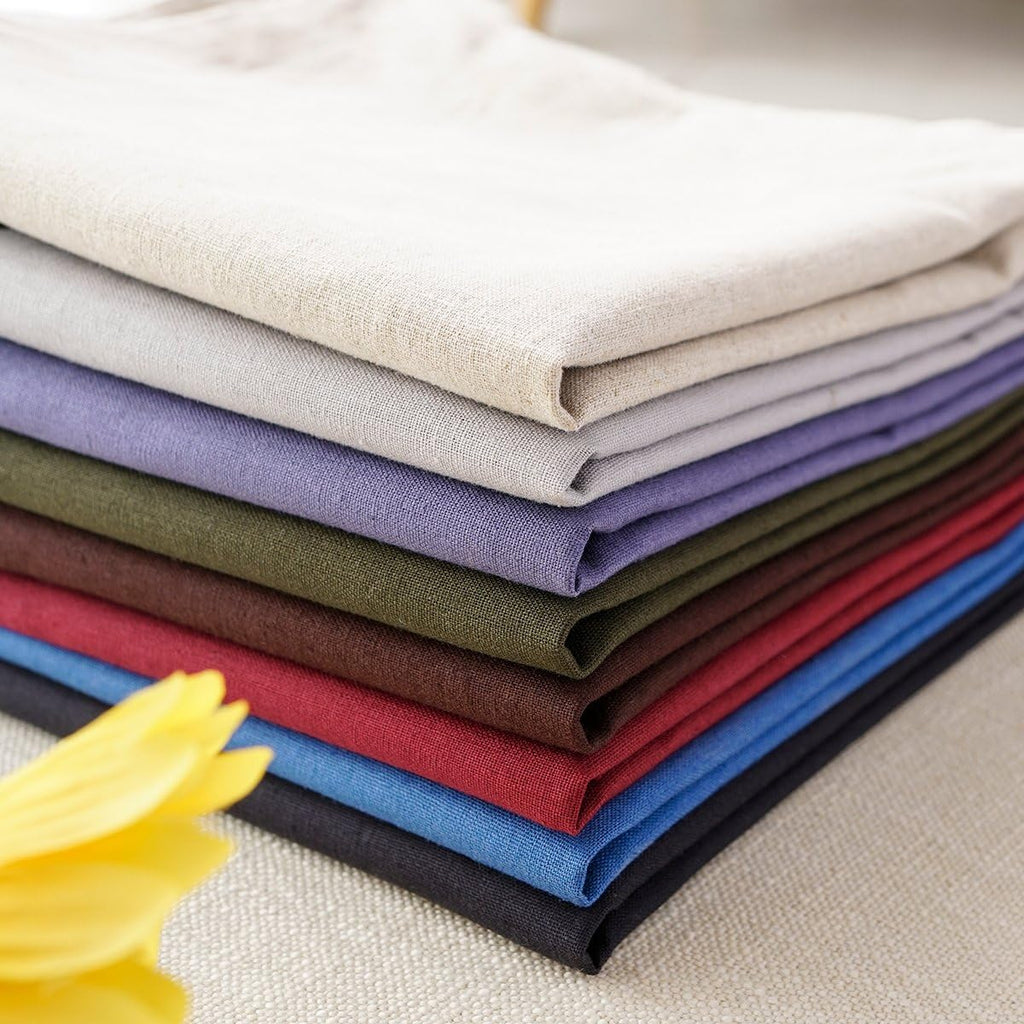 Cotton Linen Square Decorative Throw Pillow Case Cushion Cover with Twin Needles Stitch on Edge,for Wedding Party