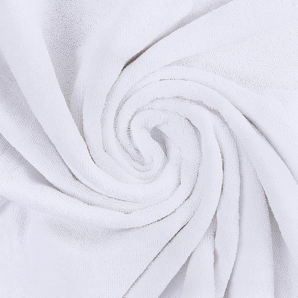 Jumbo Bath Sheets, 2 Pack, 35x70 in, 600 GSM Cotton, White | Extra Large Ring Spun Cotton Bath Sheets - Soft, Plush