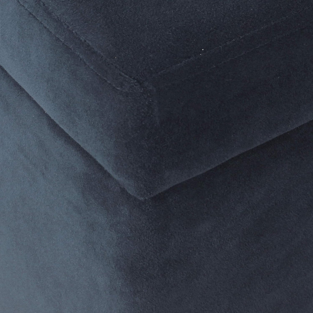 36" Storage Ottoman Bench with Hinged Lid - Navy