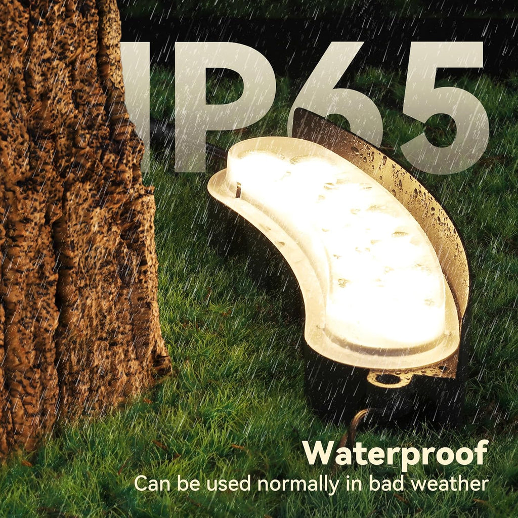 Update 5CCT Low Voltage Landscape Tree Ring Lights, AC/DC 12-24V, 750LM 11W/PCS Aluminum IP65 Landscape Spotlights