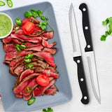 77-Piece Silverware Flatware Set for 12, Plus Steak Knives and Serving Utensils, Stainless Steel Flatware Cutlery Set