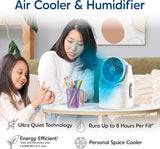 Ice Jet X3 Portable Air Cooler,Dual Mist Modes, Up to 8-Hour Cooling Time, 3