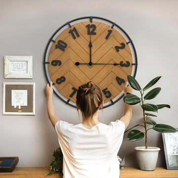 27 Inch Large Farmhouse Wall Clock