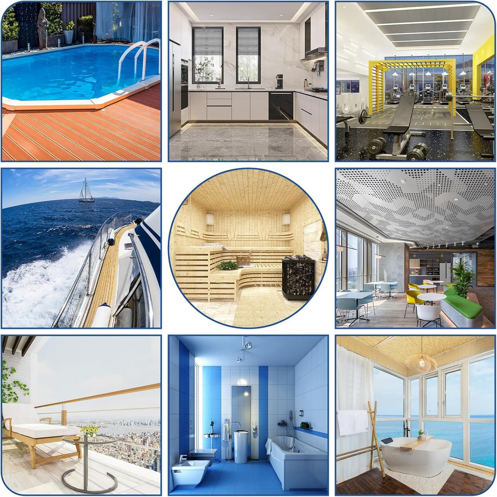 12PCS Drainage Interlocking Floor Tiles 11.8" x 11.8", Modular Interlocking Cushion Soft PVC Floor Non-Slip Splicing