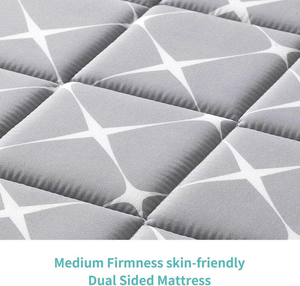 Premium Hypoallergenic Baby Crib Mattress and Toddler Mattress - 52" x 27.6" x 5" - Breathable - Firm Soft - Fits