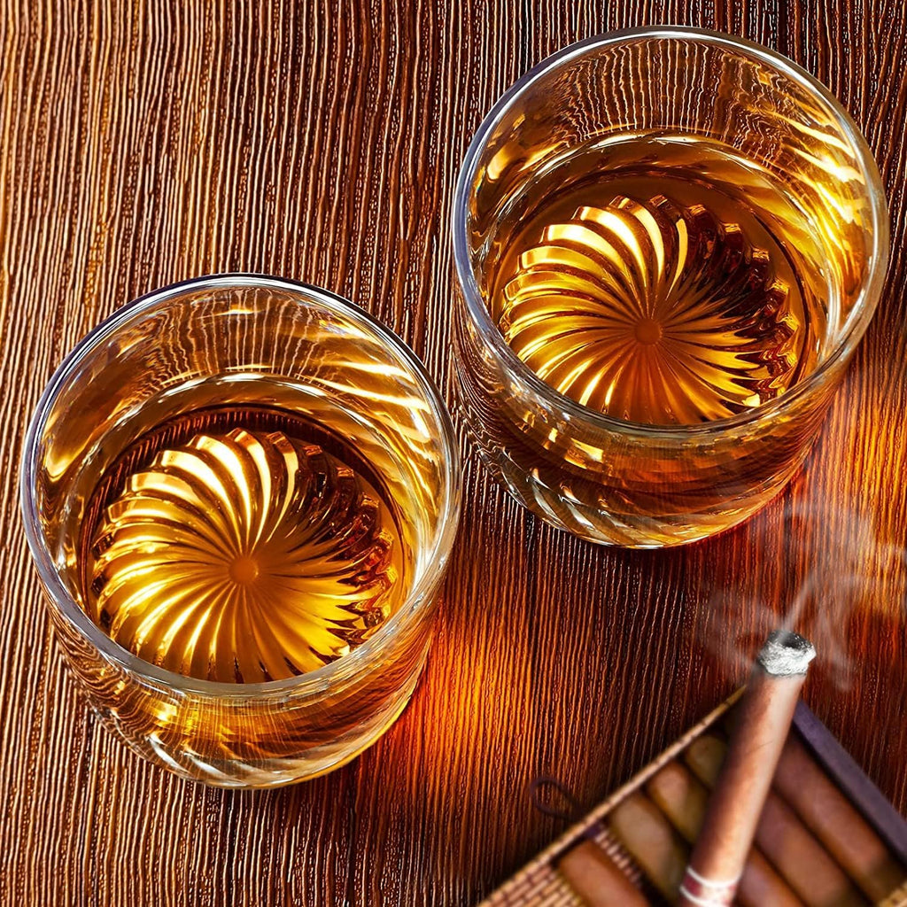 Whiskey Glasses Old Fashioned Glasses Set of 6 12oz Rocks Glasses Gift for Men Women Drinking Bourbon Scotch