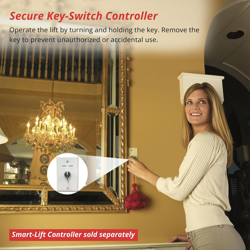 300 lb Motorized Chandelier Lift System with Remote Control, Commercial Grade – Mid-Capacity