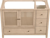 Alaterre Furniture Lucca Bathroom Vanity - Freestanding Cabinet Without Sink