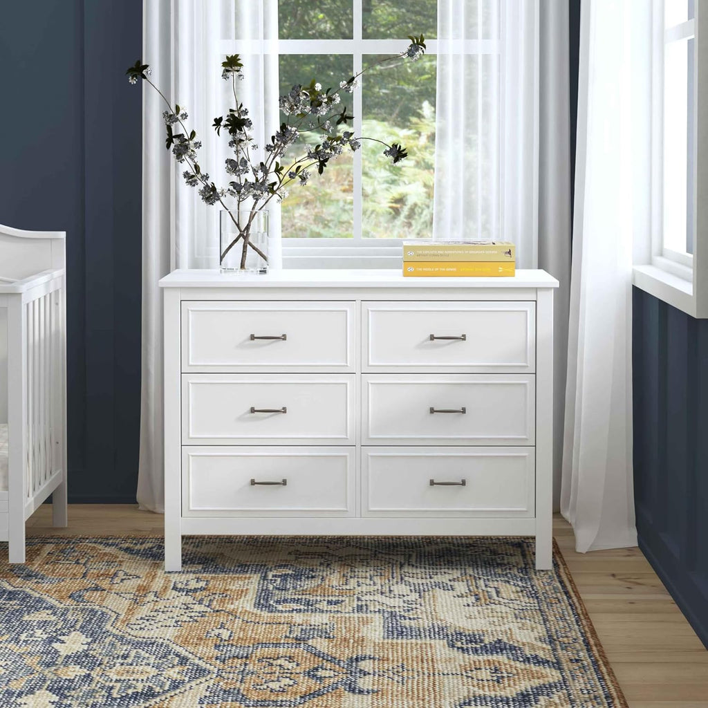 Charlie 6-Drawer Double Dresser in White