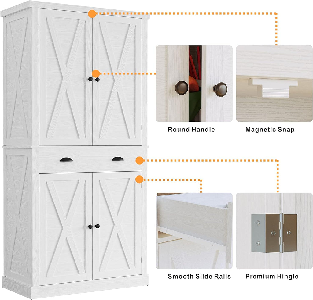 Storage Cabinet with Drawers and Doors | Open Shelves, Adjustable shelves, Organized essentials