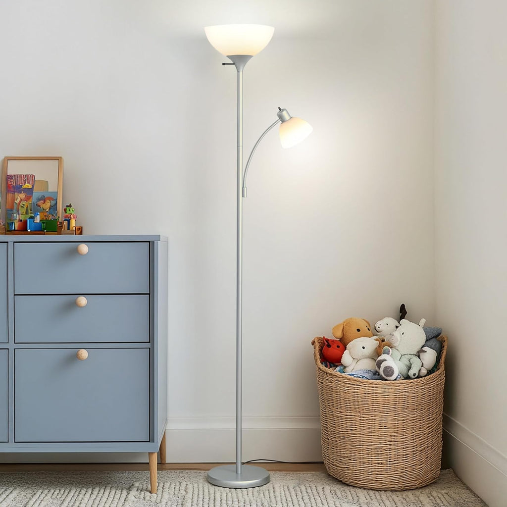 Sky Dome Plus LED Floor lamp, Torchiere Super Bright Floor Lamp with Reading Lamps & Offices