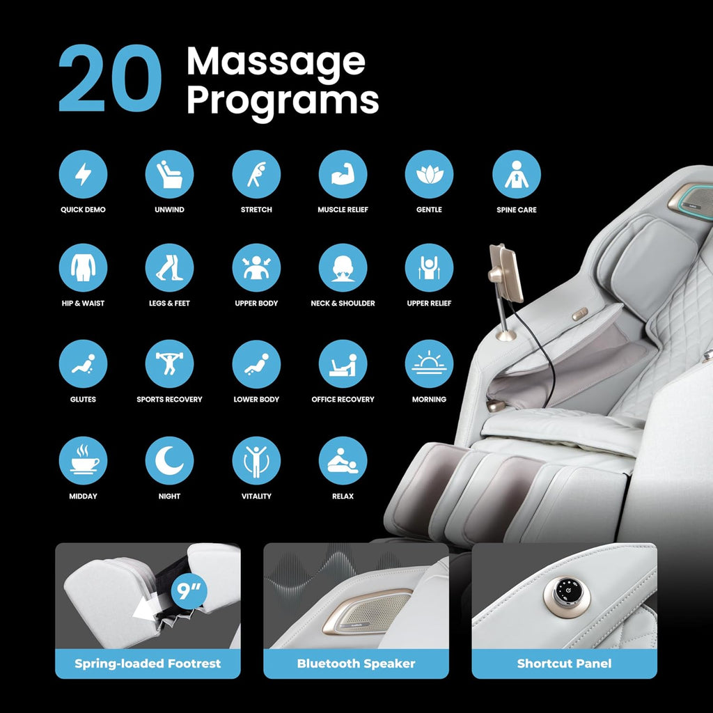 Haven 4D. Massage Chair Full Body, AI Health Detection, Intelligent Voice Control, Body Scan Technology, SL Track