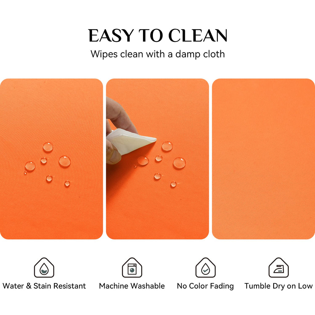 Rectangle Tablecloth, Waterproof Table Cloths Wrinkle Free Fabric Washable Polyester Table Cover for Dining Tables