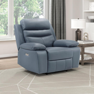 Recliner Chair Living Room Leather Match Reclining Sofa Chair, Home Theater Seating, Wall Hugger Recliner, Power