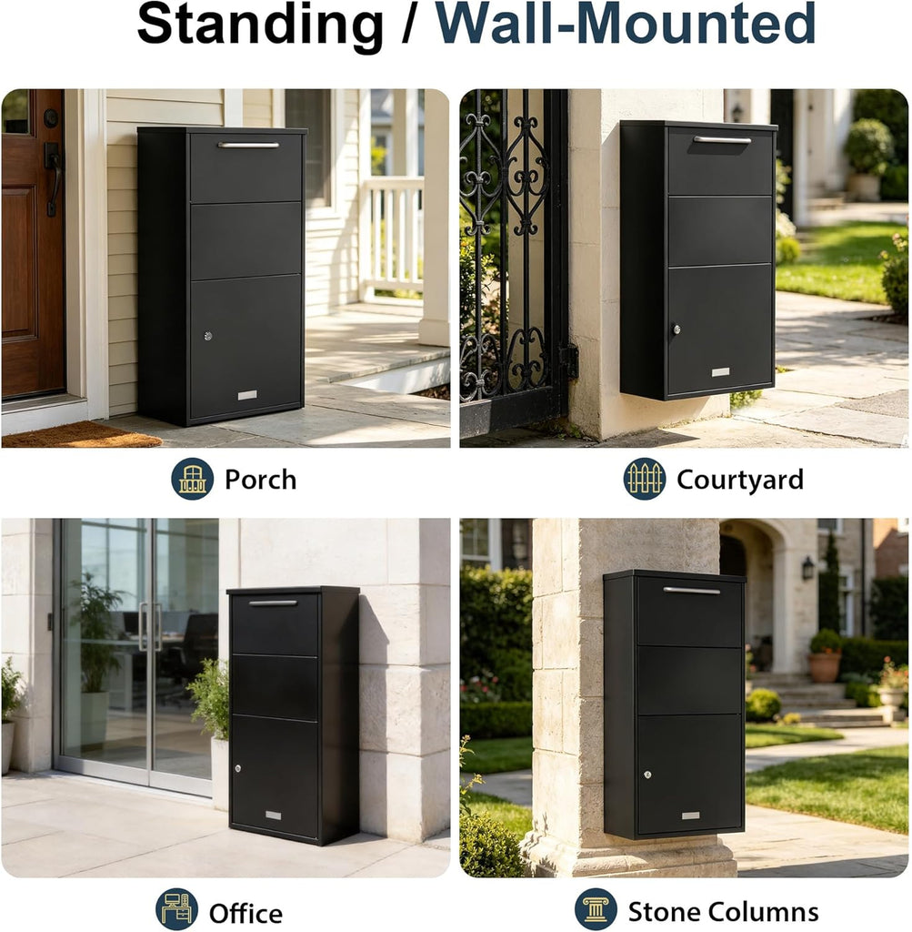 Parcel Delivery Box Mounted Package Drop Box