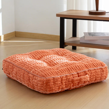 Floor Pillow Cushion for Adults, Meditation Cushion Pillow, Blended Corduroy Cover, Large Square Floor Sitting for