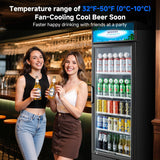 COOLER 255L/270 Qt Commercial Beverage Refrigerator | Glass Door Merchandiser Fr