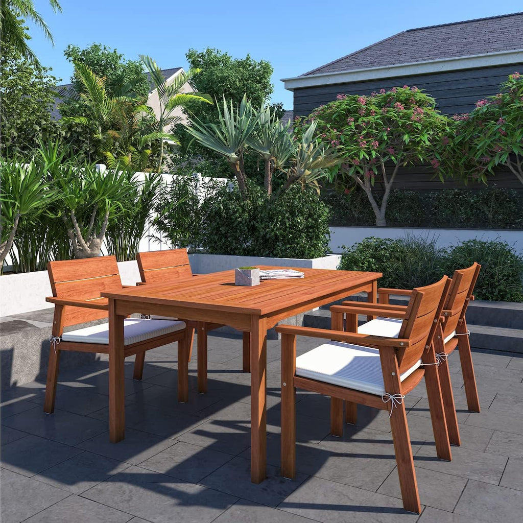 2-Piece Nelson Eucalyptus Easy Carver Chair Set with Cushions
