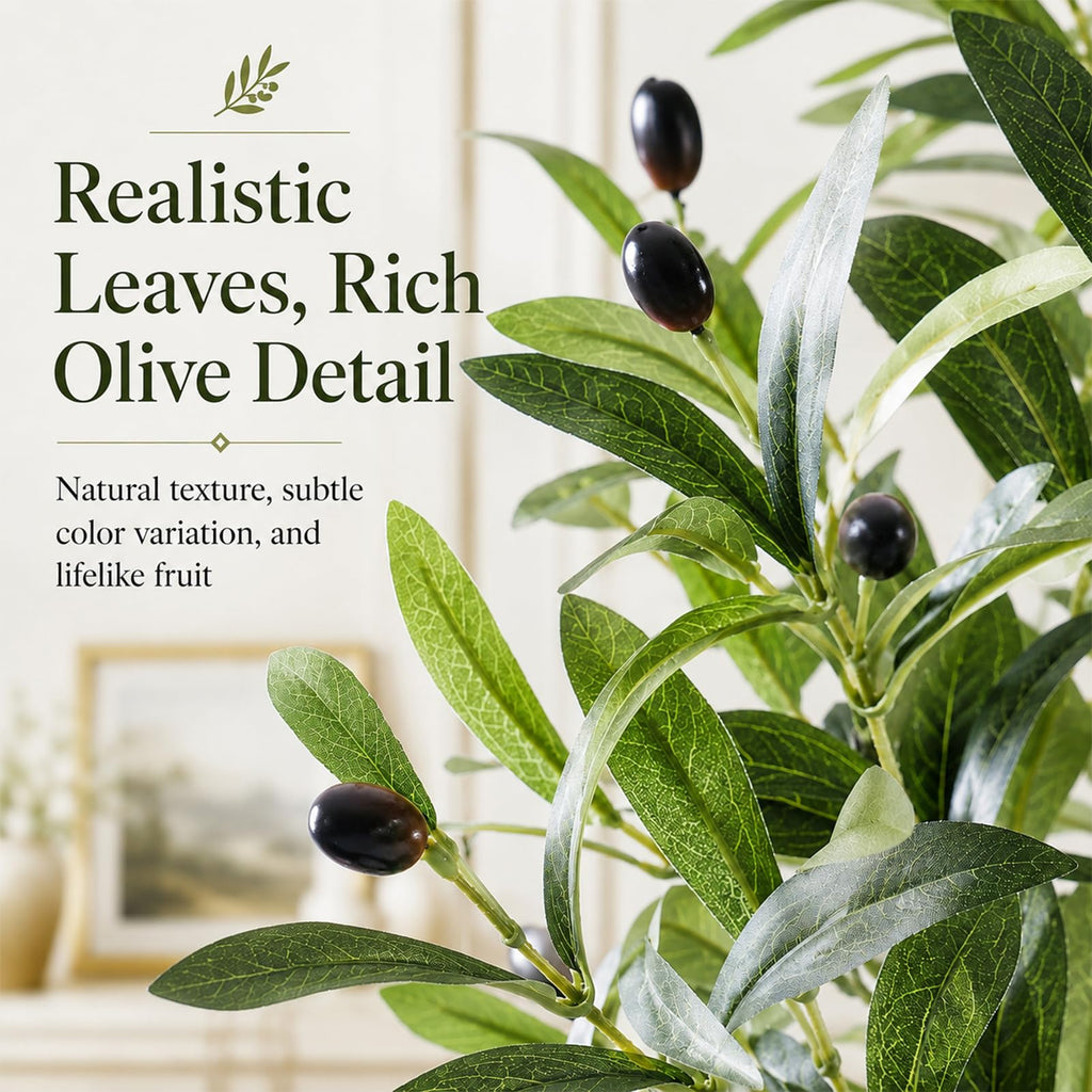 Olive Trees Artificial Indoor 7FT, Tall Faux Olive Tree