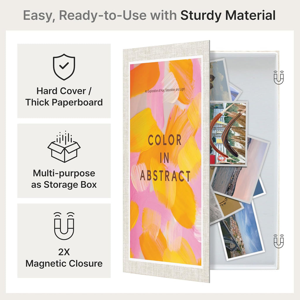 Decorative Books, Set of 4 Faux Book Storage Boxes for Coffee Table | Hardcover faux books with magnetic closure