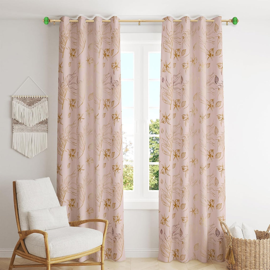 Ceramic Curtain Rods for Windows, 1 Inch Adjustable Telescoping Drapery Rod Heavy Duty Window Treatment