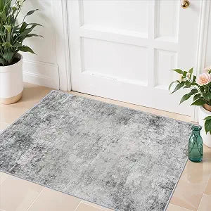 Washable 2x3 Abstract Area Rug - Large Living Room Area Rugs Modern Stain Resistant Indoor mat Dining Room Non Slip