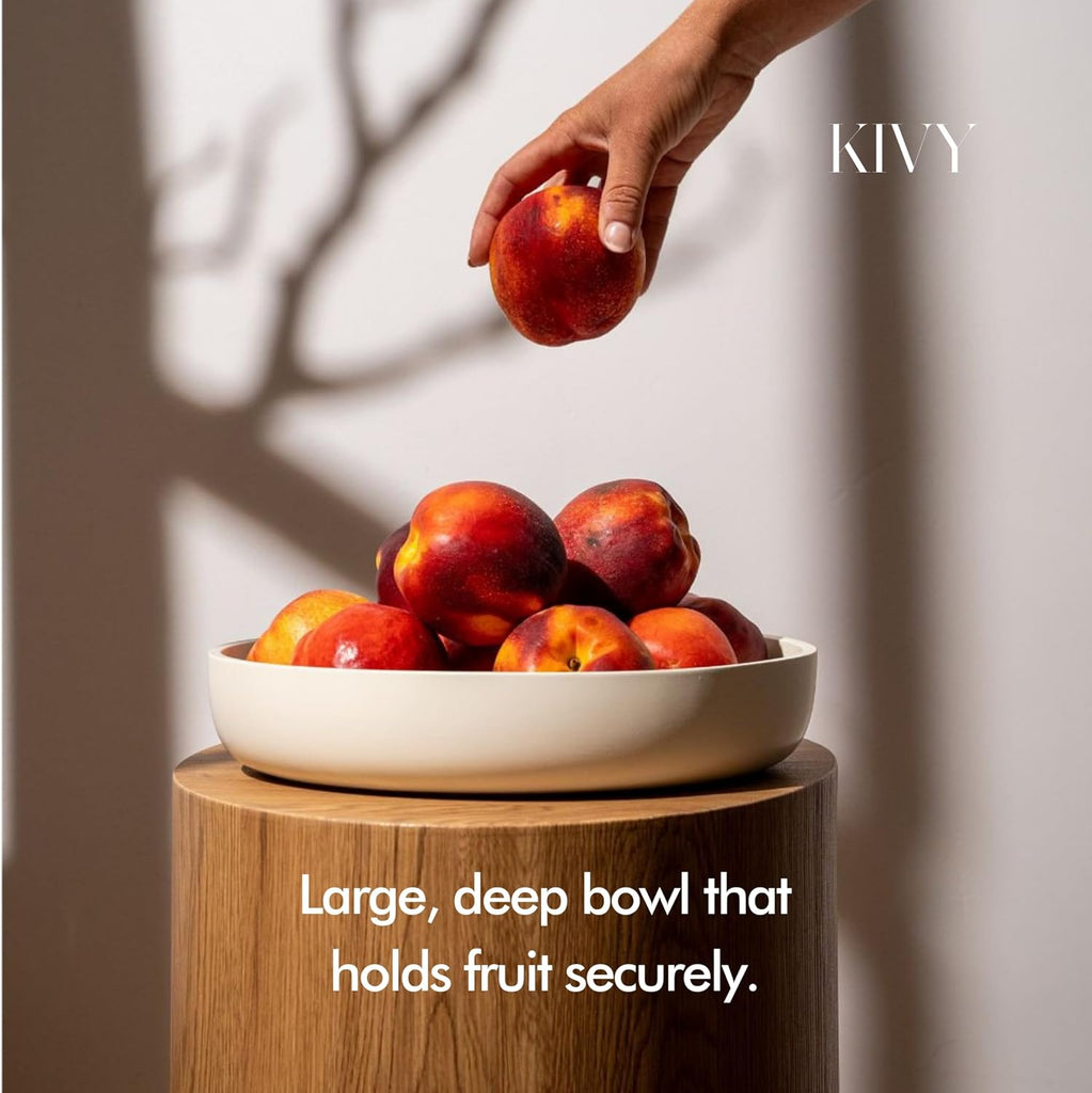 Concrete Fruit Bowl Counter - Large Decorative Bowl Decor - Modern Fruit Basket Table - Concrete Bowl - Decorative