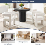 Modern Dining Chair Set of 2 / Living Room Chairs, Fabric Armchair