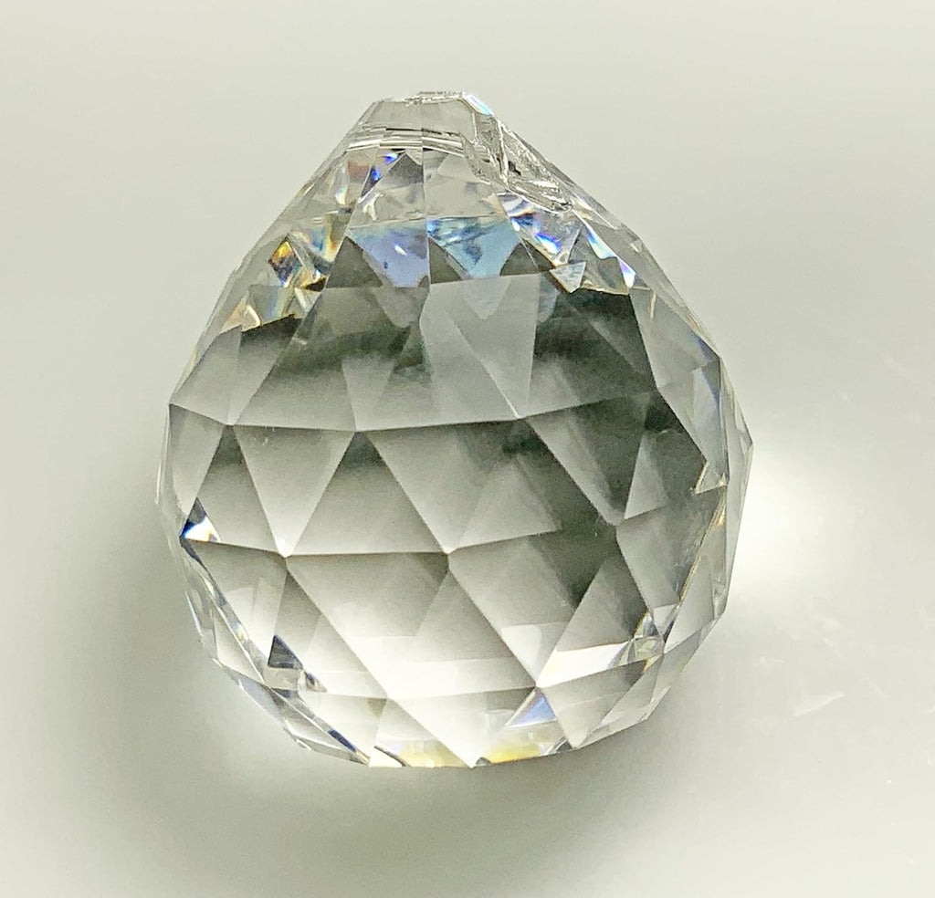 Asfour 30% Leaded Crystal 35x30mm Disco Ball Bead Teardrop Prism Suncatcher Drop