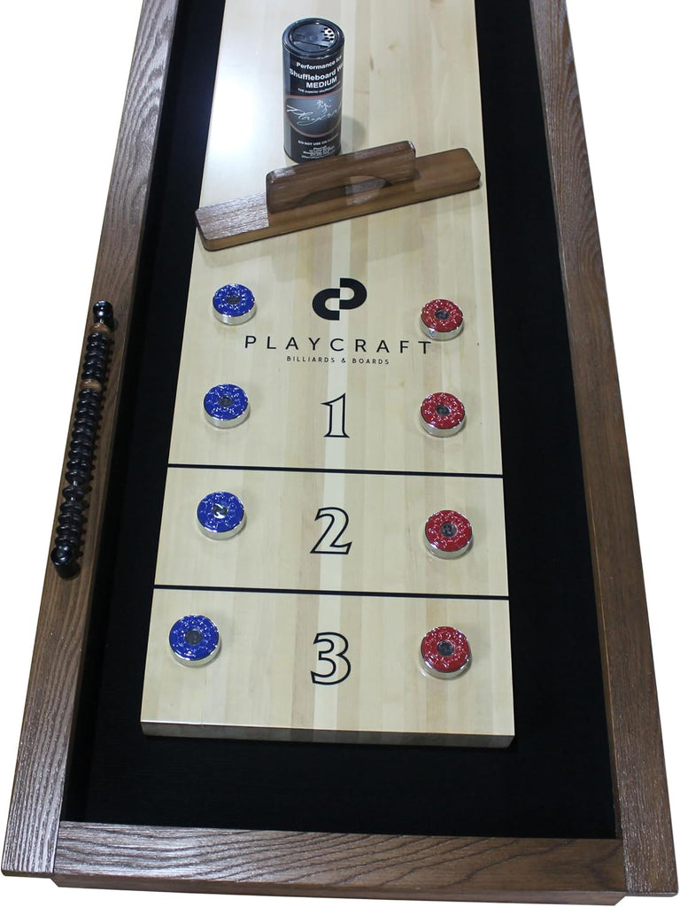 Montauk Pecan 9' Shuffleboard Table