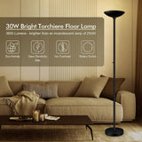 30W Torchiere Floor Lamp - 3600LM Super Bright LED Floor Lamp