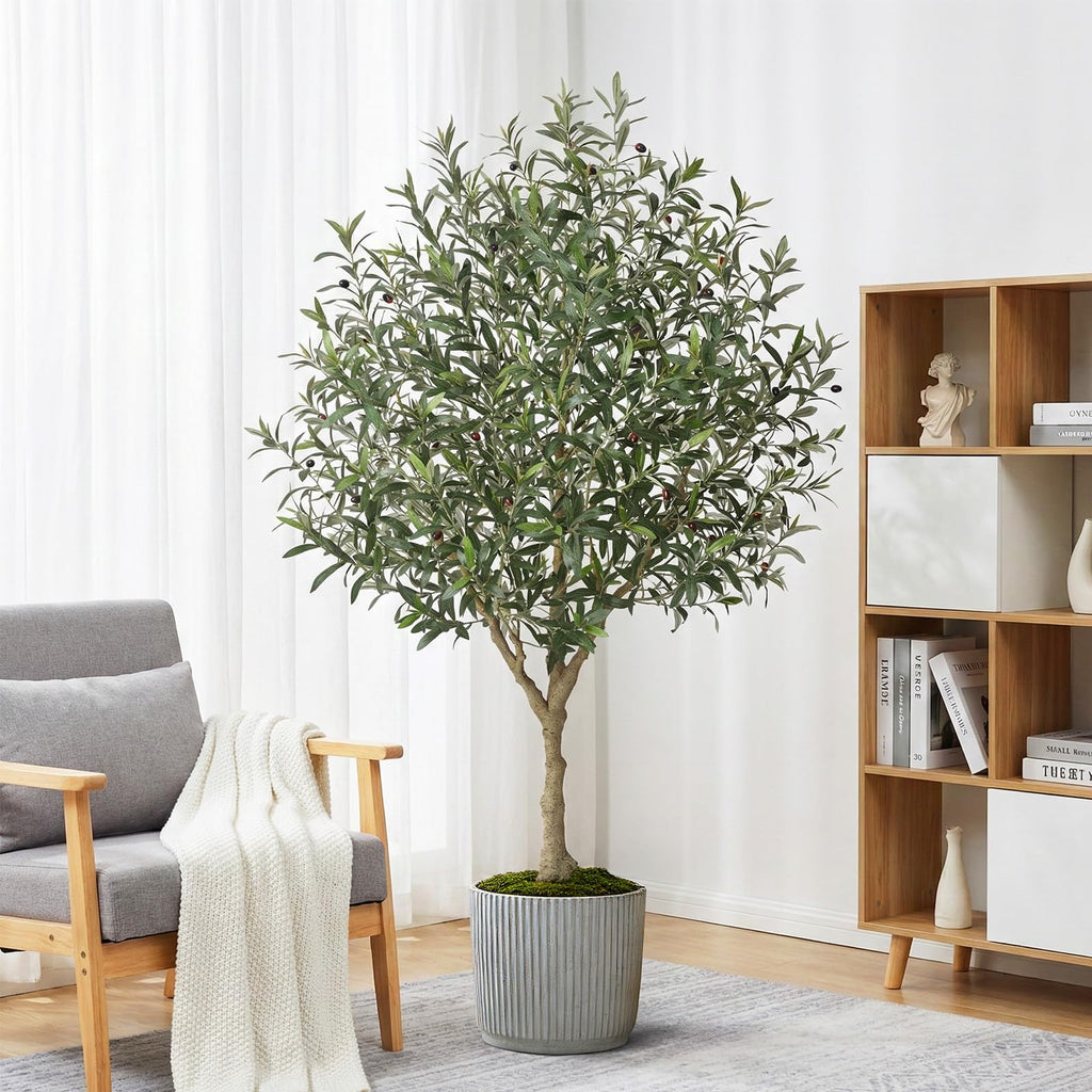 Olive Trees Artificial Indoor, 7ft Faux Olive Tree