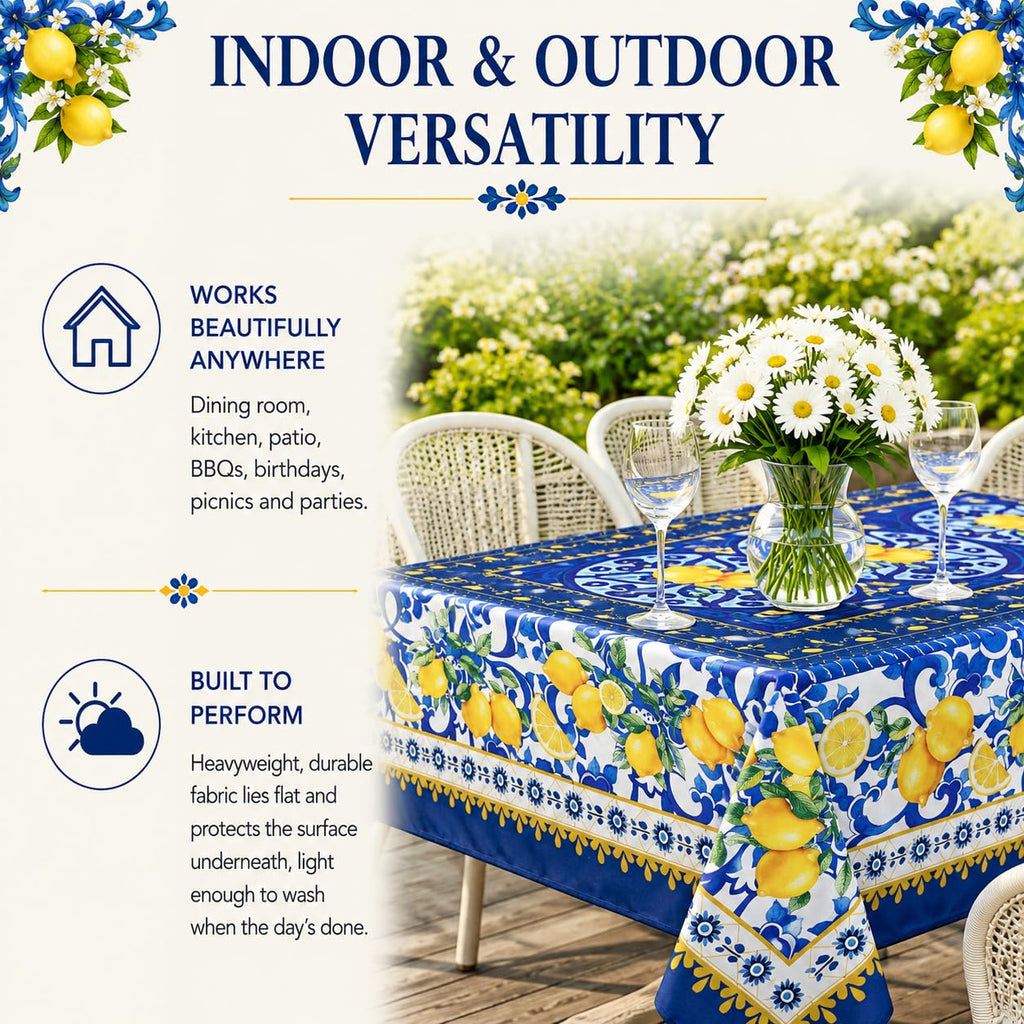 60"x90" Rectangle Tablecloth, Rectangular Table Cloth, Provence