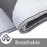 Outdoor Rug, Reversible Waterproof Plastic Patio Mat, UV Resistant Large Floor Mat with Carry Bag, P