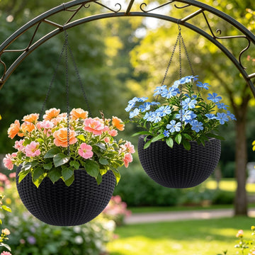 Planters for Outdoor Plants, Flower Plant Pots, Garden Bed, Herb Planter, 2 Pack Tall Square Planter Box for Indoor