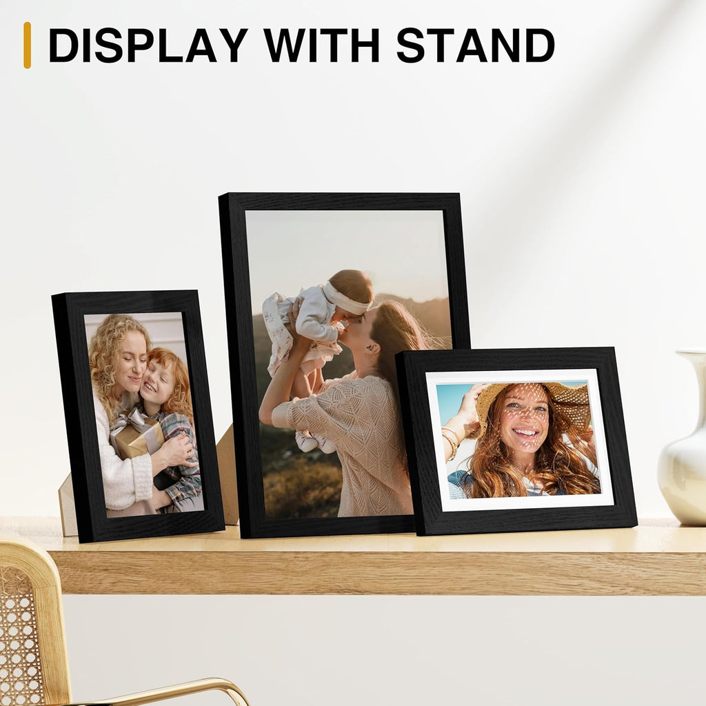 15 Pack Picture Frames Collage Wall Decor, Wall/Tabletop Display | Black, Multi-Size Gallery Wall Frame Set: 3pcs