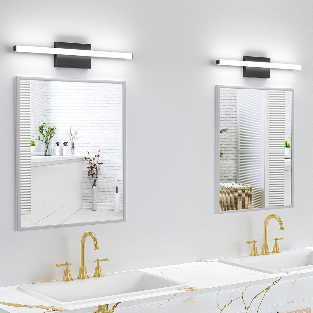 24 Inch LED Bathroom Vanity Light Bar 5700K Dimmable Led Bathroom Light Over Mirror Modern Bath Wall Light Cool White