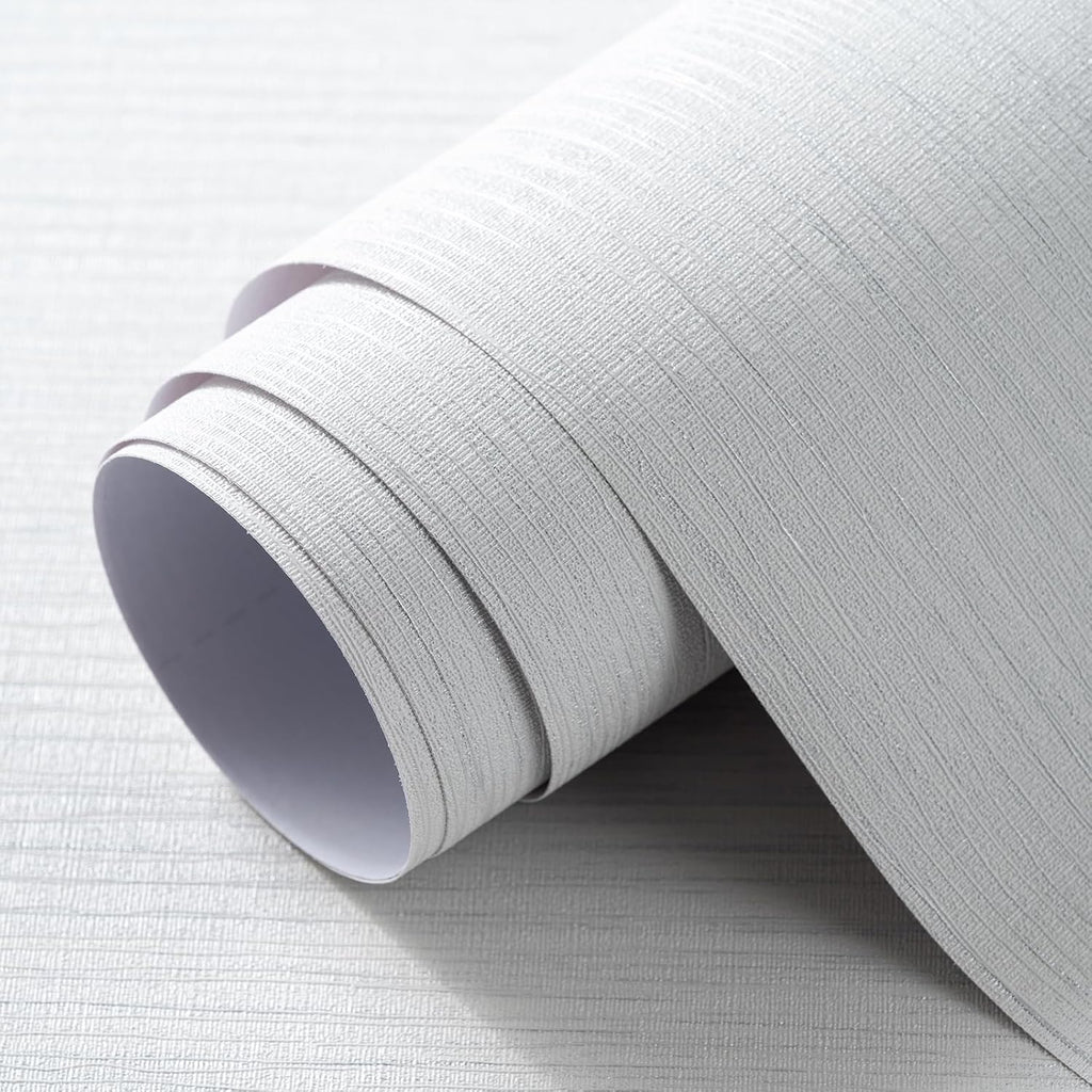 Grasscloth Textured Wallpaper Peel and Stick 24inX393in Fabric Wall Paper Upgraded Peel and Stick Vinyl Contact Paper