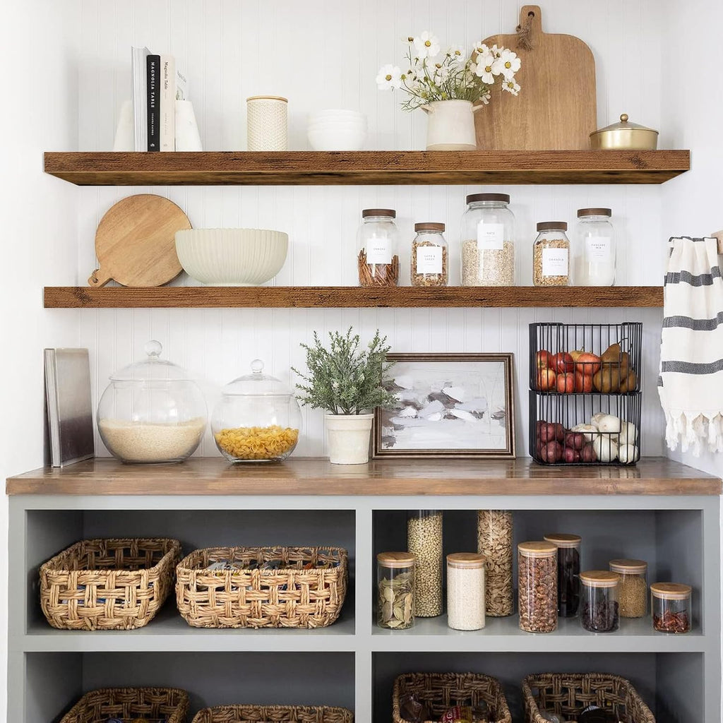 Floating Shelves for Wall 47.2" Extra Long - Wall Shelf Bathroom Kitchen Living Room Bedroom Farmhouse Home Decor