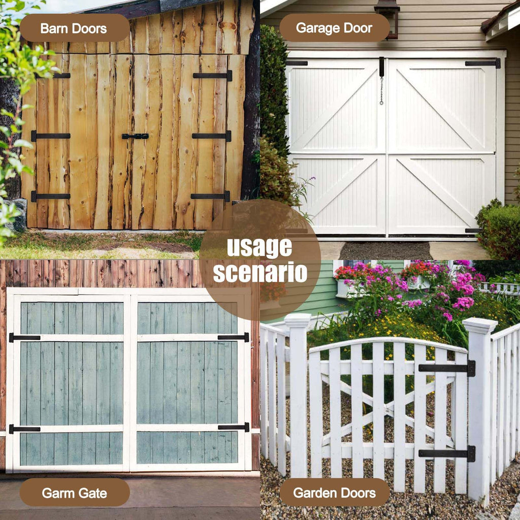4 Pack 13" Large Heavy Duty Gate Hinges Gate Tee Hinge