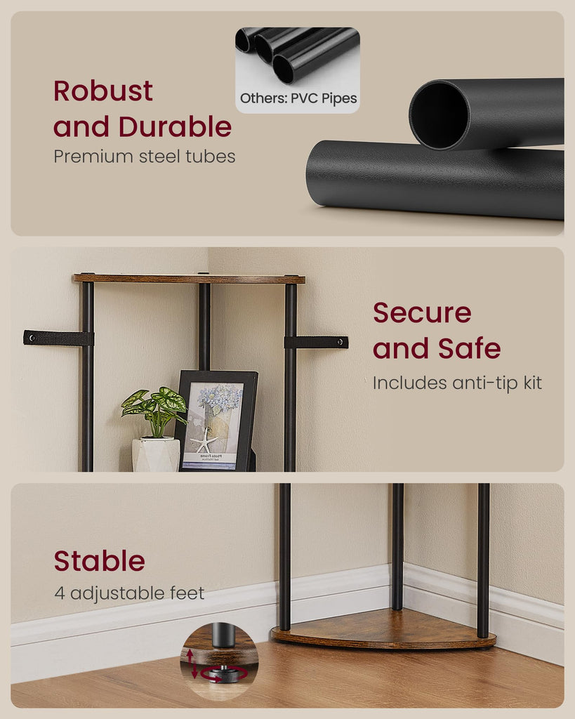Superfast Toolless Assembly 6-Tier Corner Shelf