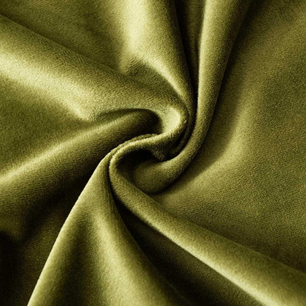 Throw Pillow Covers 18x18 inch Set of 2 Decorative Velvet Pillow Covers, Olive Green