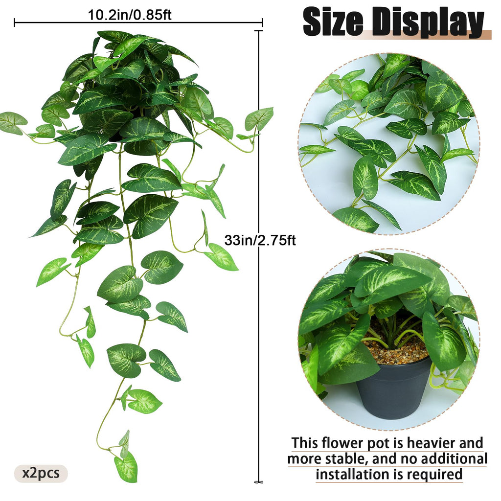 Fake Plants Artificial Hanging Plants Indoor
