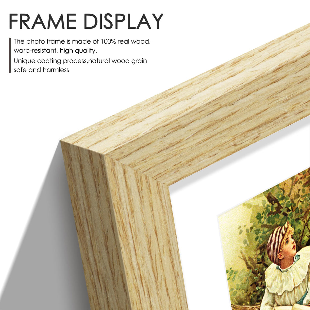 8x24 Solid Wood Collage Frame For 5 4x6 Photos