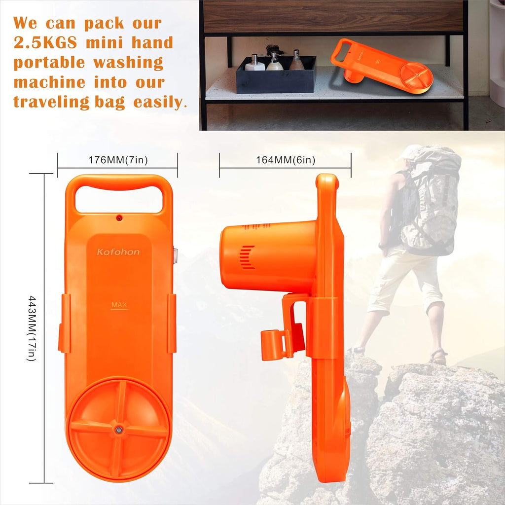 Portable Washing Machine Small Mini Hand Compact Semi Automatic Washer Laundry Perfect for Home Apartment Dorm RV