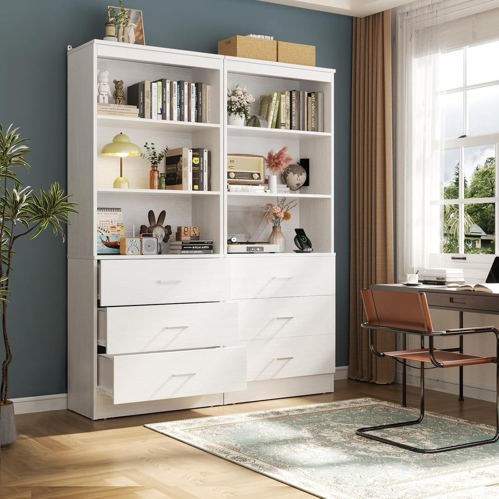 23.6" Closet Drawers System, Wood Closet Organizer System with 3 Drawers, Modular Small Walk-in Closets Storage Unit