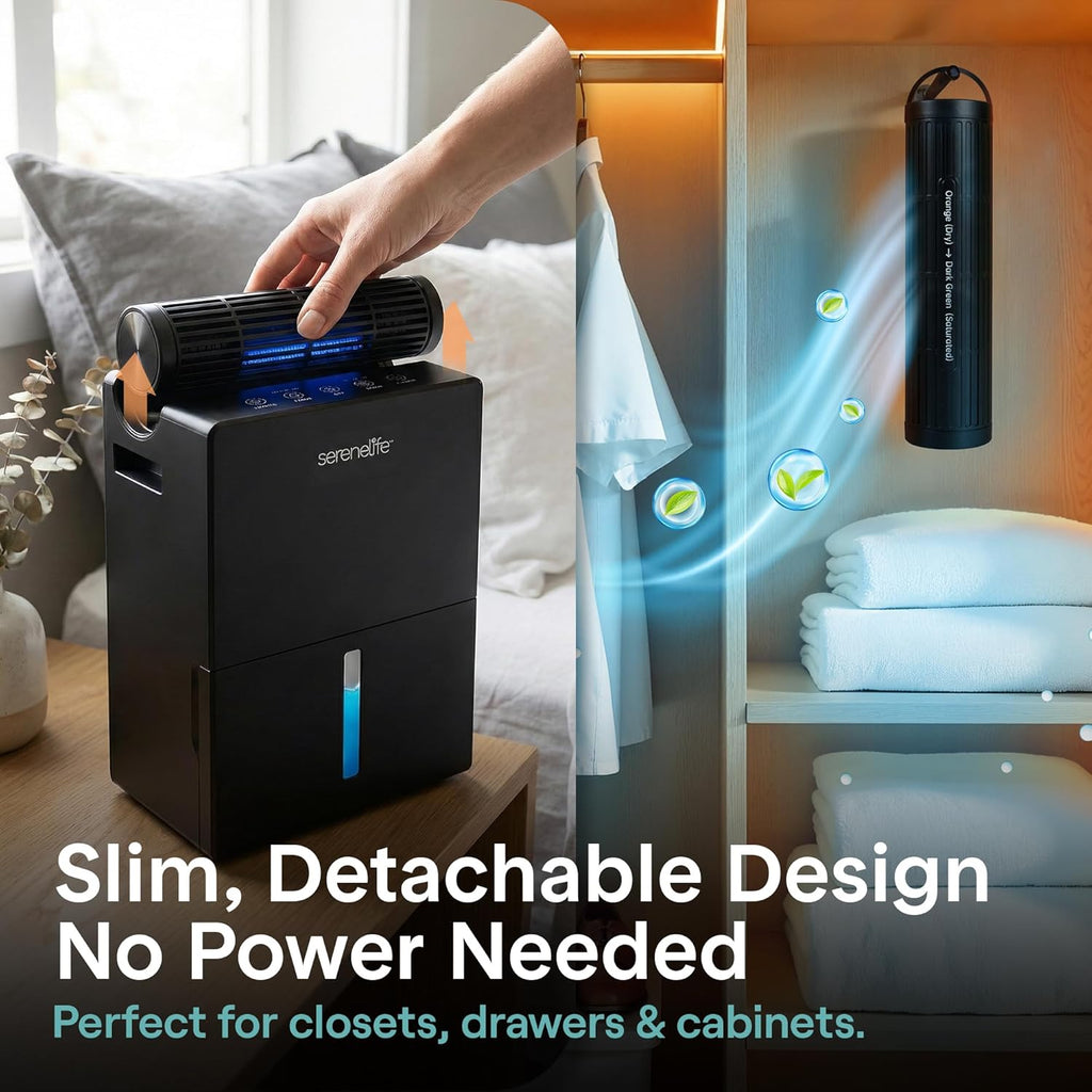 91 OZ Dehumidifier For Home | Covers 1200 SQ FT For Basements, Bedrooms