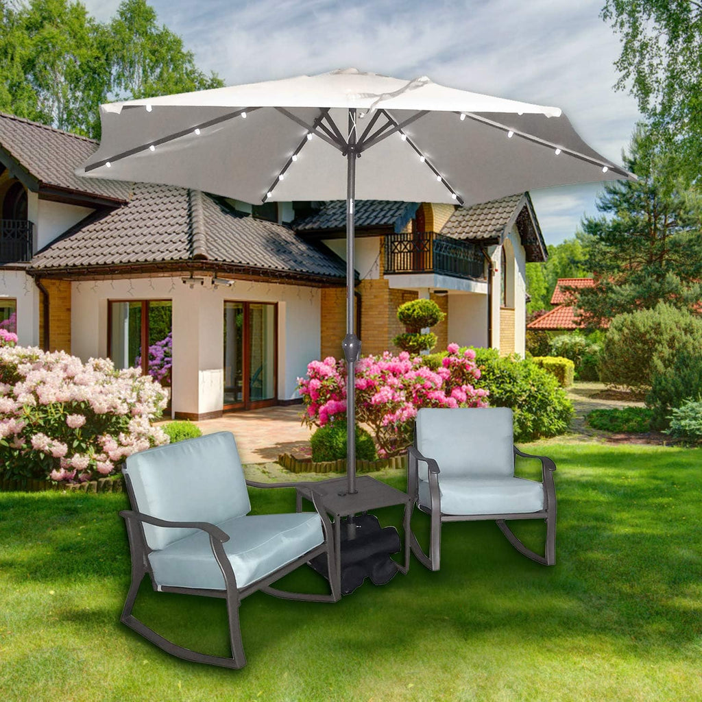 Casualstay Patio Chair Set of 2 Rocking Chairs with Comfortable Super Thick Back&seat Cushion,Durable Steel Frame