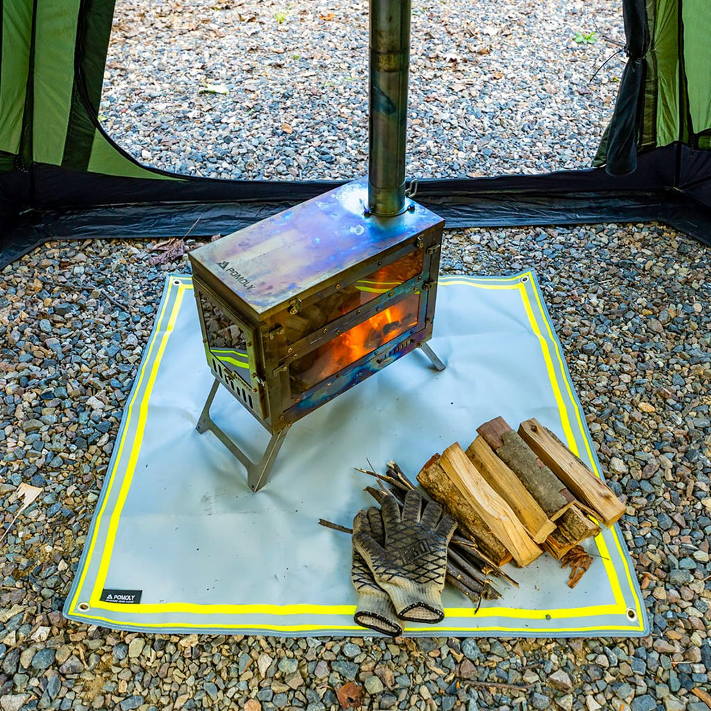 Fire Pit Mat, Fireproof Mat Visible at Night-Great for Deck Fire Pit Base, Patio Fire Pits Pad for Outdoor Wood