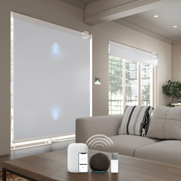Motorized Blinds with Remote, Automatic Blinds for Indoor Windows